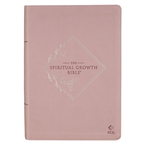 Dusty Mauve Faux Leather Spiritual Growth Bible