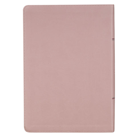 Dusty Mauve Faux Leather Spiritual Growth Bible