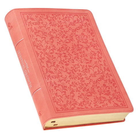 Coral Vine Faux Leather Spiritual Growth Bible