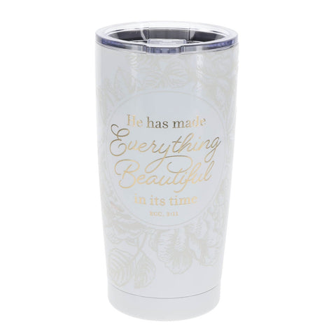 Everything Beautiful Stainless Steel Travel Tumbler - Ecclesiastes 3:11