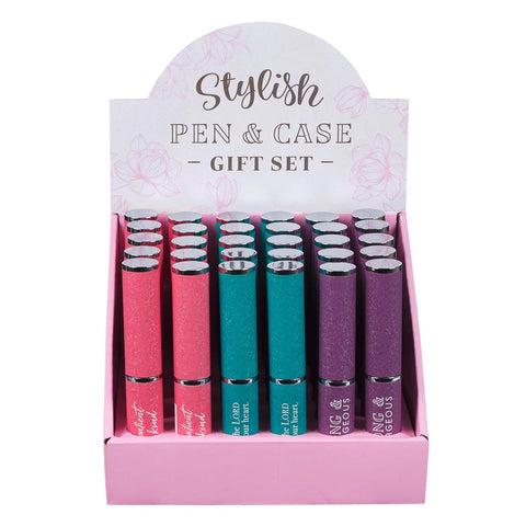 Stylish Pen & Case Sets 10 x 3 Designs