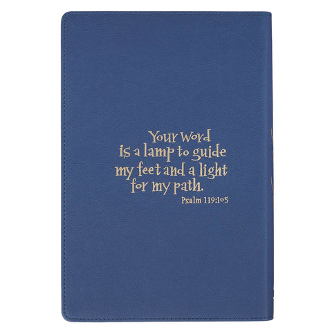Blue Faux Leather Discovery Bible
