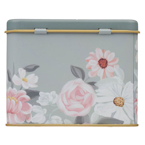 He Restores My Soul Green Floral Garden Prayer Cards in a Tin - Psalm 23:3