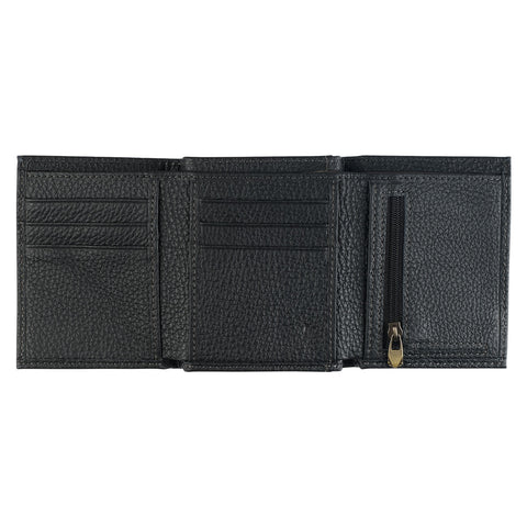 Walk by Faith Black Genuine Leather Wallet - 2 Corinthians 5:7