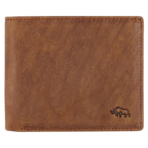 Men's Timber Spice Brown Full Grain Cowhide Leather Bifold Rhino Armor™ Wallet