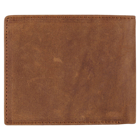 Men's Timber Spice Brown Full Grain Cowhide Leather Bifold Rhino Armor™ Wallet