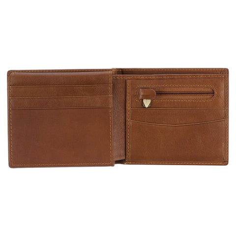 Seek First the Kingdom Saddle Tan Genuine Leather Wallet - Matthew 6:33