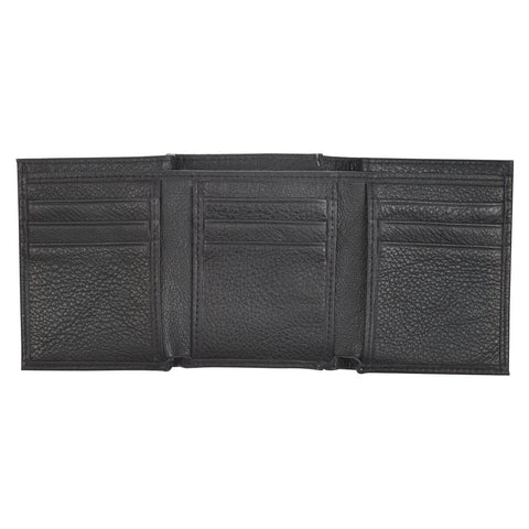 The Plans Black Full Grain Leather Wallet - Jeremiah 29:11