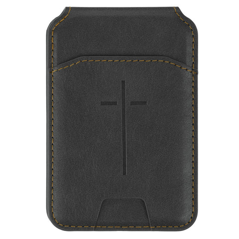  Cross Black Faux Leather Phone Wallet with Stand
