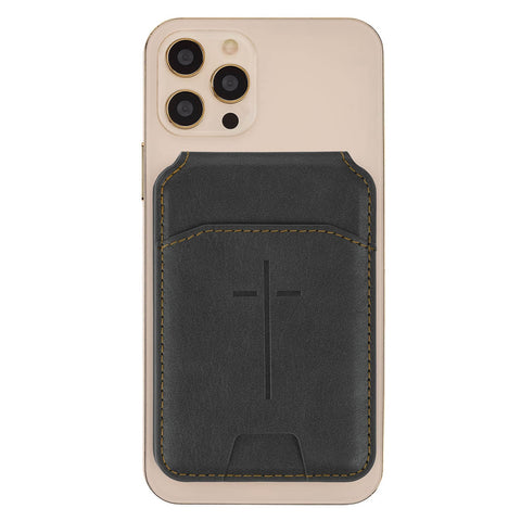  Cross Black Faux Leather Phone Wallet with Stand